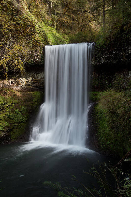 Water Poster featuring the photograph Silver Falls by Celine Pollard