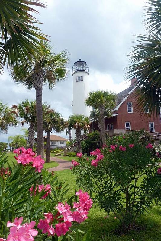 St. George Island Poster featuring the photograph St. George Island Lighthouse by Carla Parris