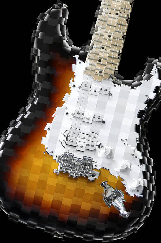 Abstract Guitar Poster featuring the photograph Classic Guitar Abstract 2 by Mike McGlothlen