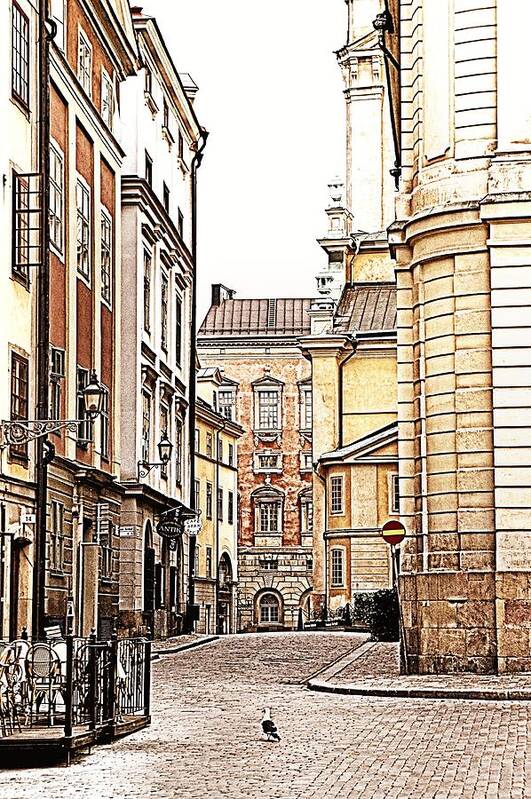 Gamla Stan Poster featuring the photograph Streets of Gamla Stan by Jenny Hudson