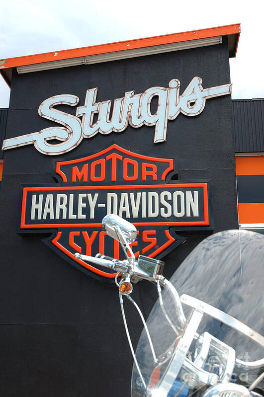 Sturgis Poster featuring the photograph Sturgis Harley store by Micah May