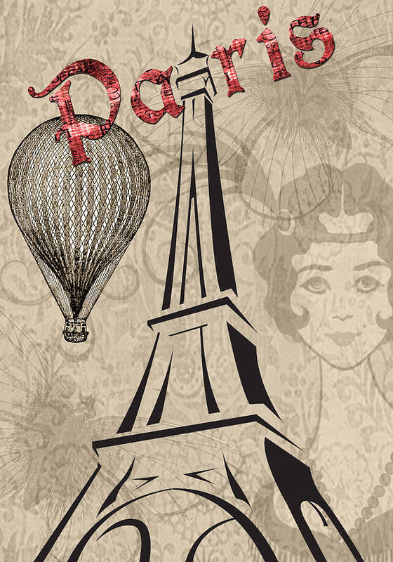 Canvas Poster featuring the photograph Vintage Paris by Greg Sharpe