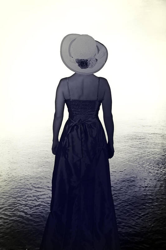 Female Poster featuring the photograph Woman At The Shore by Joana Kruse