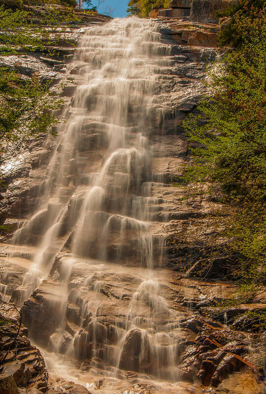 New England Poster featuring the photograph Arethusa Falls #1 by Brenda Jacobs