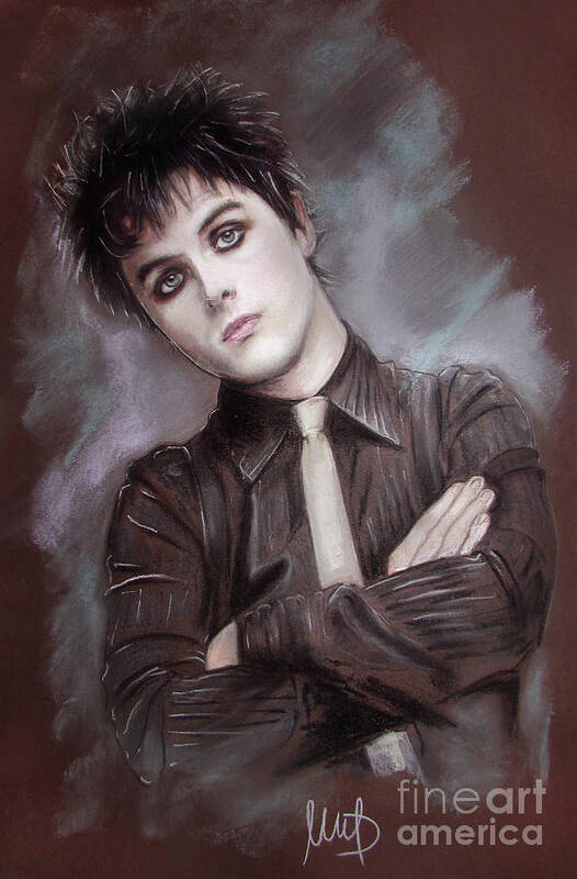 Billie Joe Armstrong Poster featuring the painting Billie Joe Armstrong #1 by Melanie D