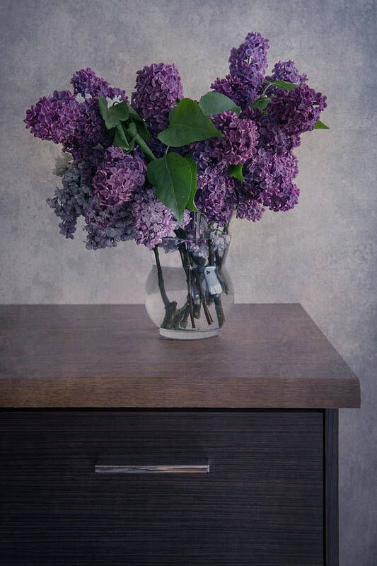 Lilac Poster featuring the photograph Bouquet of fresh lilacs #1 by Jaroslaw Blaminsky