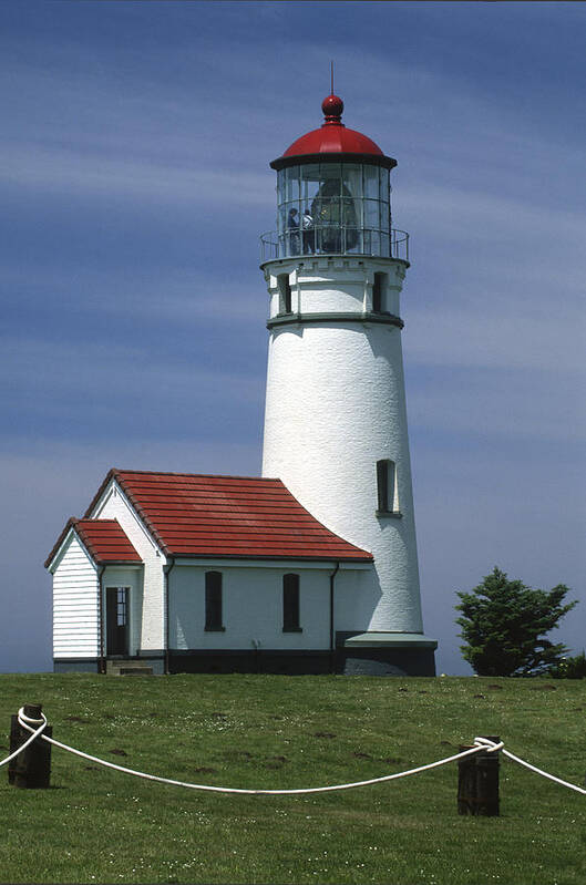 Lighthouse Poster featuring the photograph Cape Blanco Lighthouse #1 by Sandra Bronstein