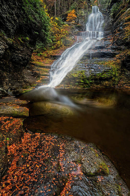 Dingmans Falls Poster featuring the photograph Dingmans Falls #1 by Susan Candelario