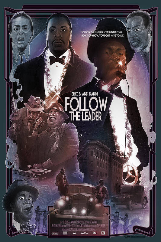 Rakim Poster featuring the digital art Follow the Leader 2 #2 by Nelson Dedos Garcia
