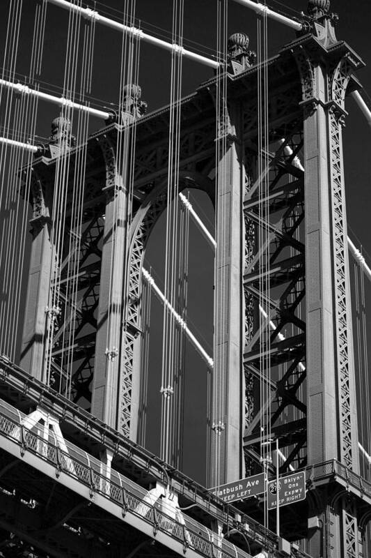 Brooklyn Poster featuring the photograph Manhattan Bridge #1 by Steve Parr