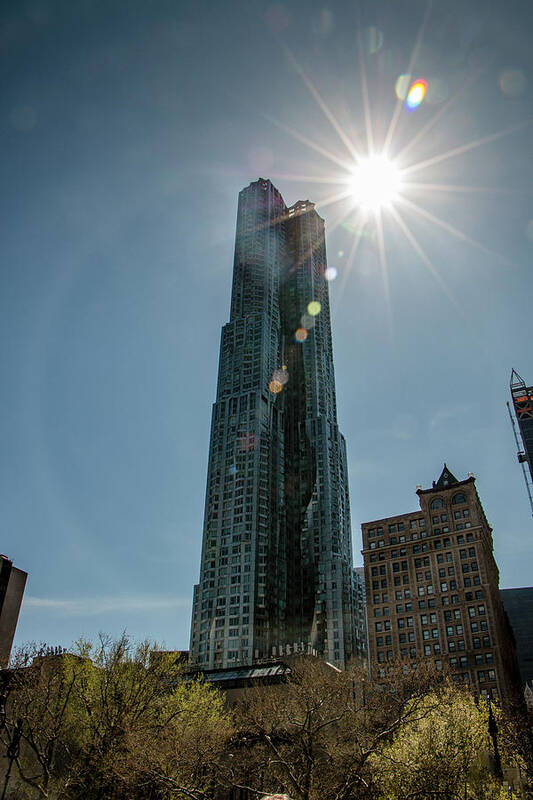 New York City Poster featuring the photograph Manhattan Skyscraper #1 by Teresa Wilson