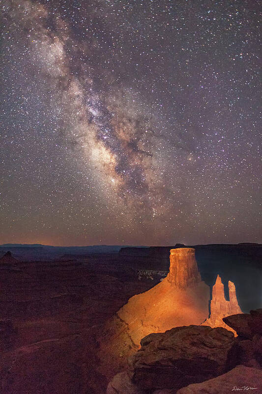 Moab Poster featuring the photograph Milky Way at Marlboro Point #2 by Dan Norris