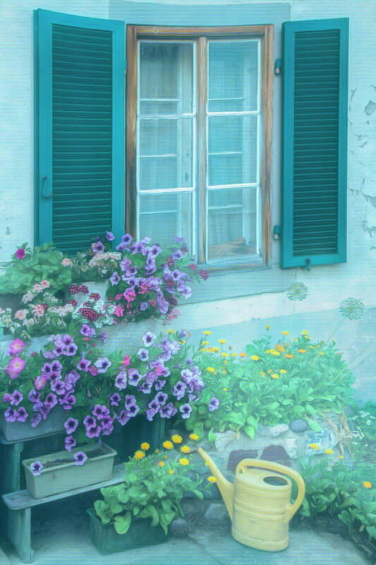 Austria Poster featuring the photograph Morning Softness in the Garden #1 by Debra and Dave Vanderlaan