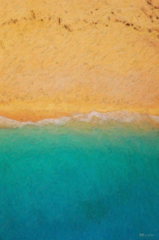 not Quite Rothko Collection By Serge Averbukh Poster featuring the photograph Not quite Rothko - Surf and Sand #1 by Serge Averbukh