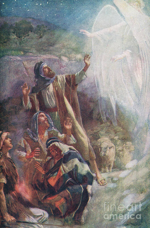 Angel Poster featuring the painting The Nativity by Harold Copping