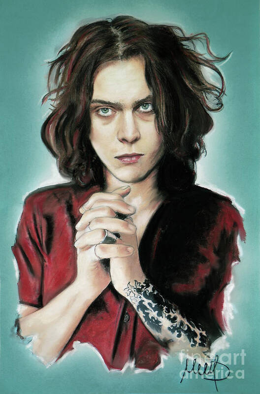 Ville Valo Poster featuring the mixed media Ville Valo #1 by Melanie D
