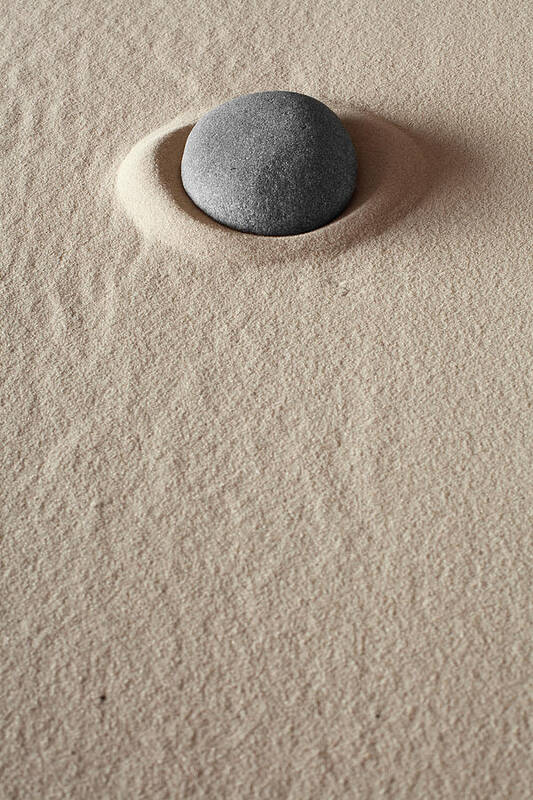 Abstract Poster featuring the photograph Zen Meditation Stone #1 by Dirk Ercken
