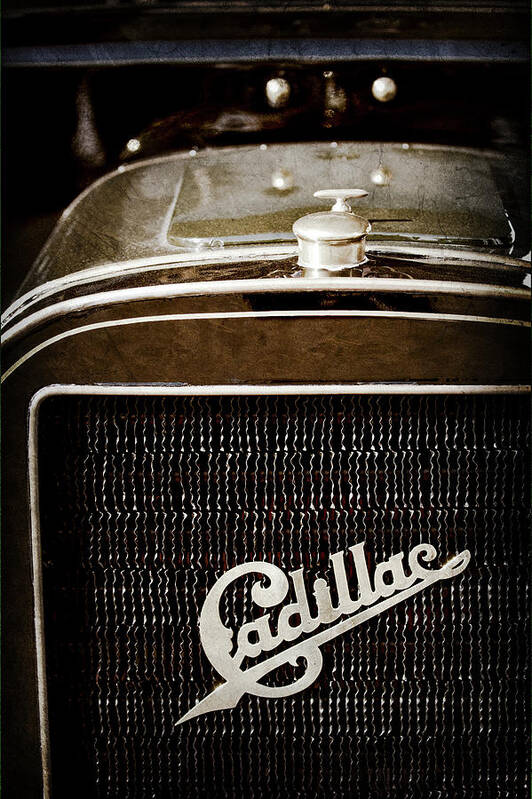 1907 Cadillac Model M Touring Grille Emblem Poster featuring the photograph 1907 Cadillac Model M Touring Grille Emblem -1106ac by Jill Reger