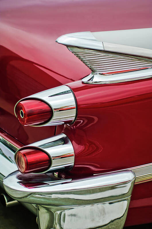 1959 Dodge Custom Royal Super D 500 Taillight Poster featuring the photograph 1959 Dodge Custom Royal Super D 500 Taillight by Jill Reger