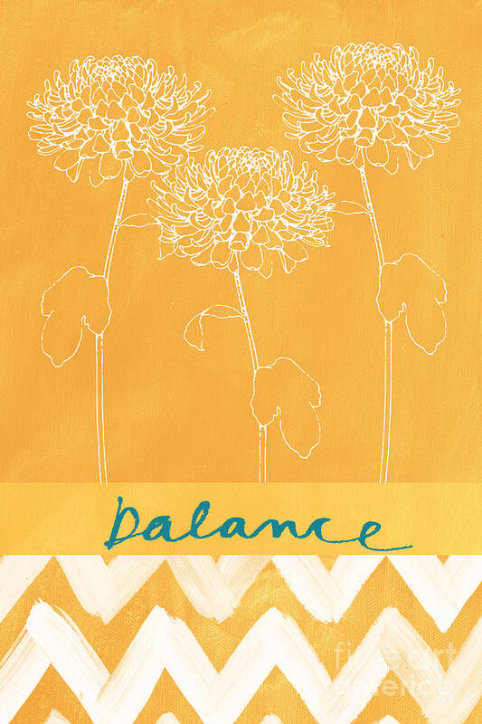 Balance Poster featuring the painting Balance #2 by Linda Woods