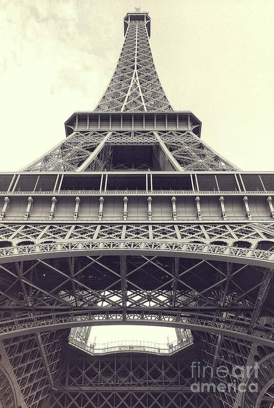 Photography Poster featuring the photograph Eiffel Tower by the Seine by Ivy Ho