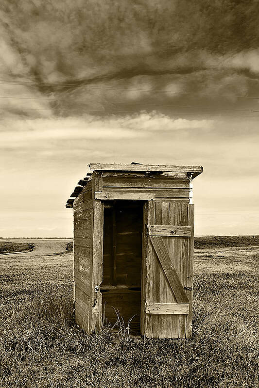 Outhousel Poster featuring the photograph School Outhouse Toilet #4 by Donald Erickson
