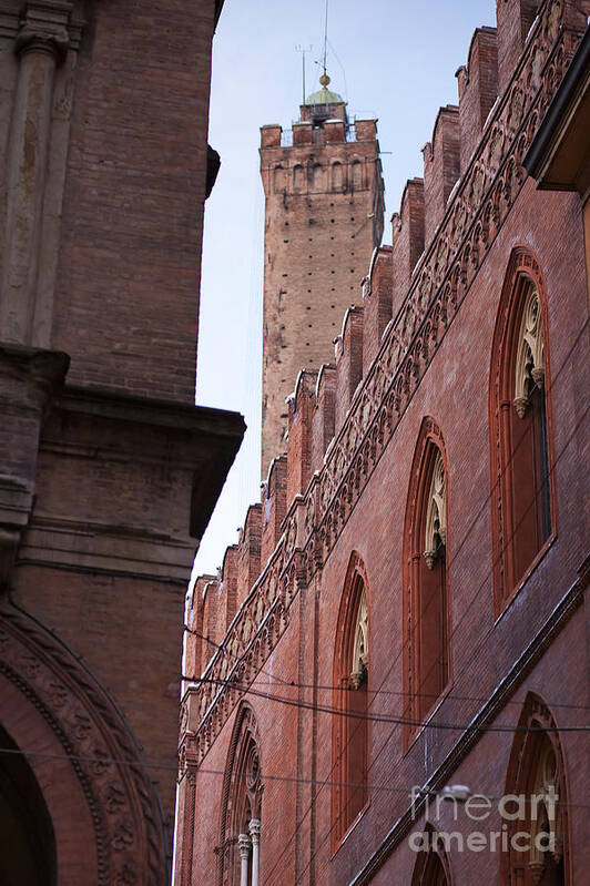 Angel Poster featuring the photograph Bologna Tower #3 by Andre Goncalves