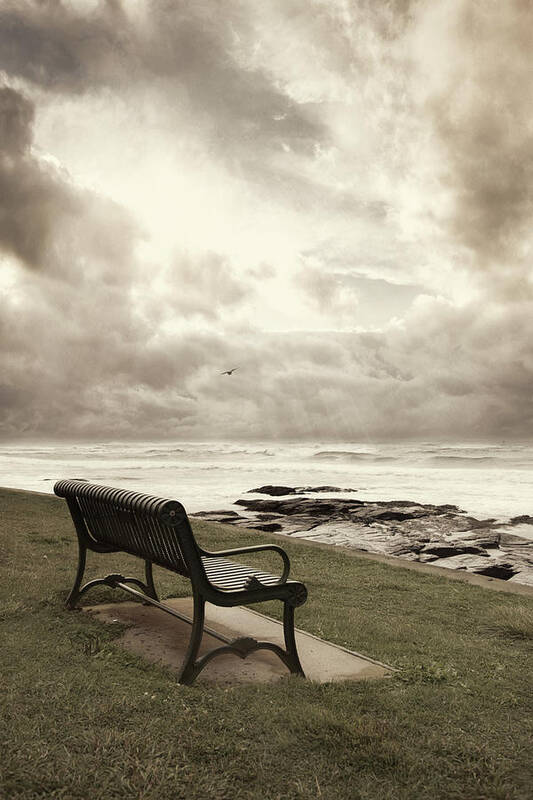 Ocean Poster featuring the photograph A break In The Clouds by Robin-Lee Vieira