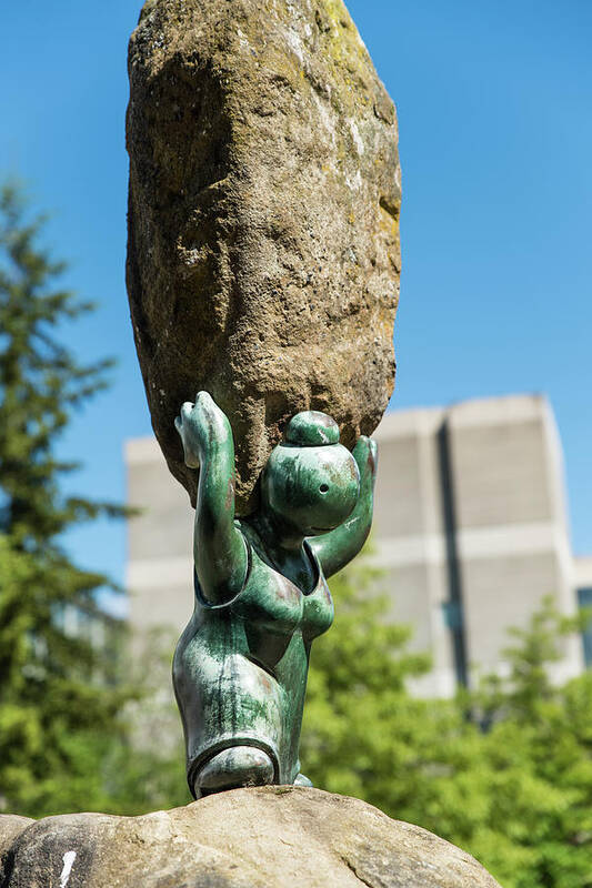 Sculpture Poster featuring the photograph A Load of Homework by Tom Cochran