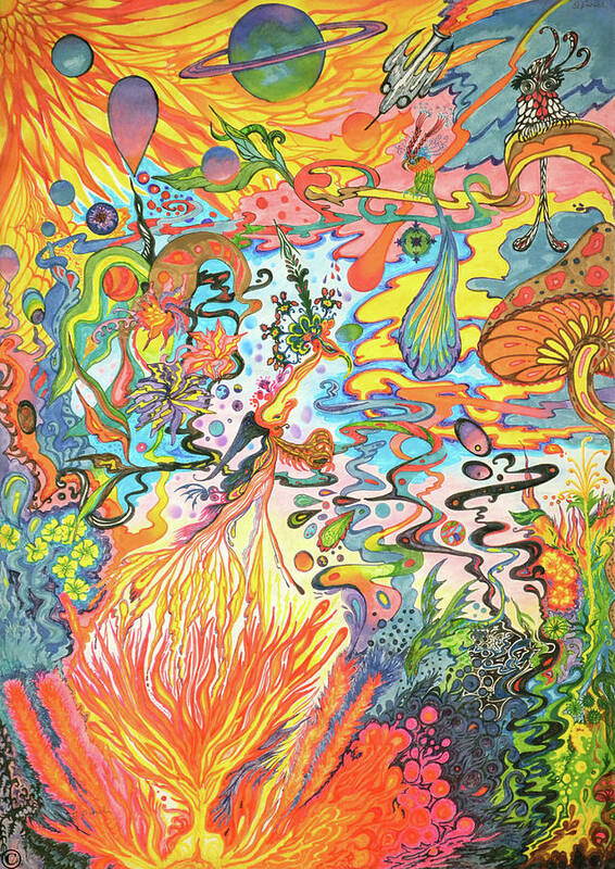 Acid Dreams Poster by Liz Baker - Pixels
