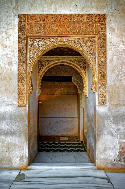 Alhambra Poster featuring the photograph Alhambra Passageway by Adam Rainoff