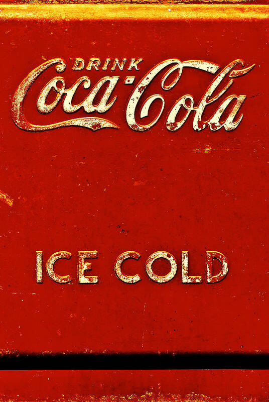  Antique Ice Box Poster featuring the photograph Antique soda cooler 6 by Stephen Anderson