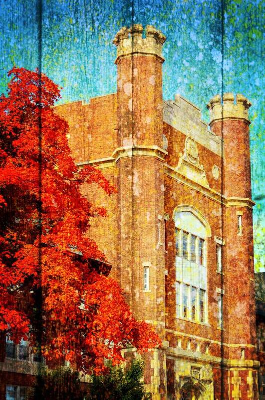 Northwest Missouri State University Poster featuring the photograph Autumn at NWMSU by Kim Blaylock