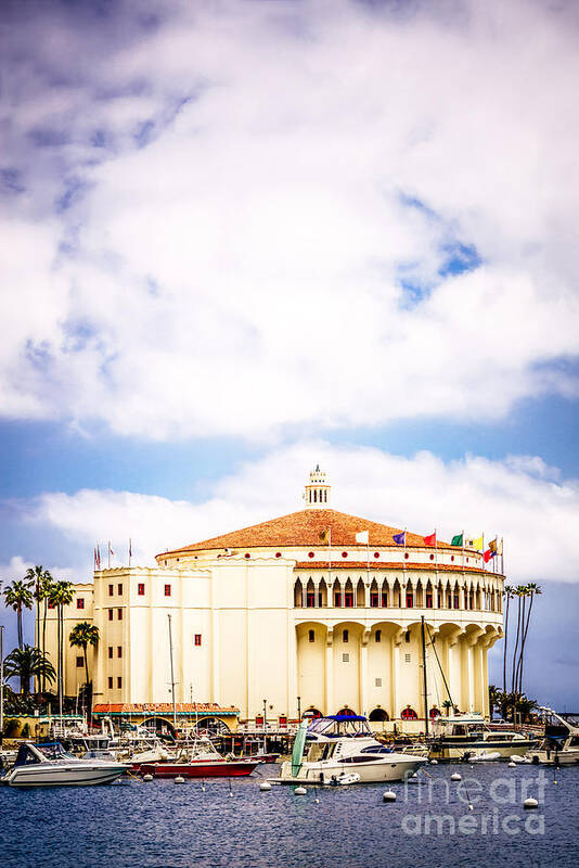 America Poster featuring the photograph Avalon Casino Catalina Island Vertical Picture by Paul Velgos