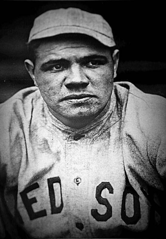 Babe Ruth Poster featuring the photograph Babe by Imagery-at- Work