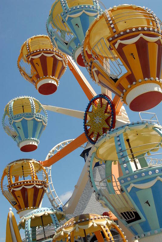 Amusement Parks Poster featuring the photograph Balloon Race Ferris Wheel by Joyce StJames