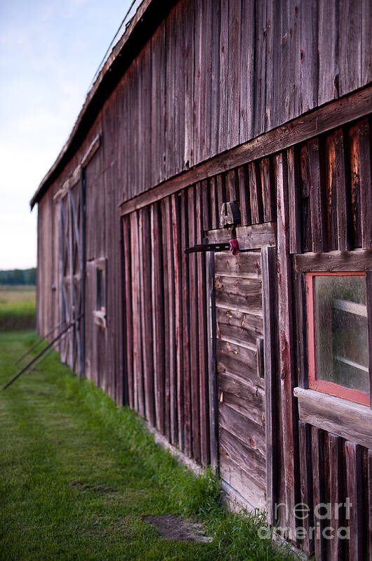 Rustic Poster featuring the photograph Barn Door Small by Steven Dunn