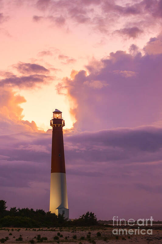 Barnegat Lighthouse Poster featuring the photograph Barnegat Lighthouse NJ Travel Guide 2016 Crop by Michael Ver Sprill