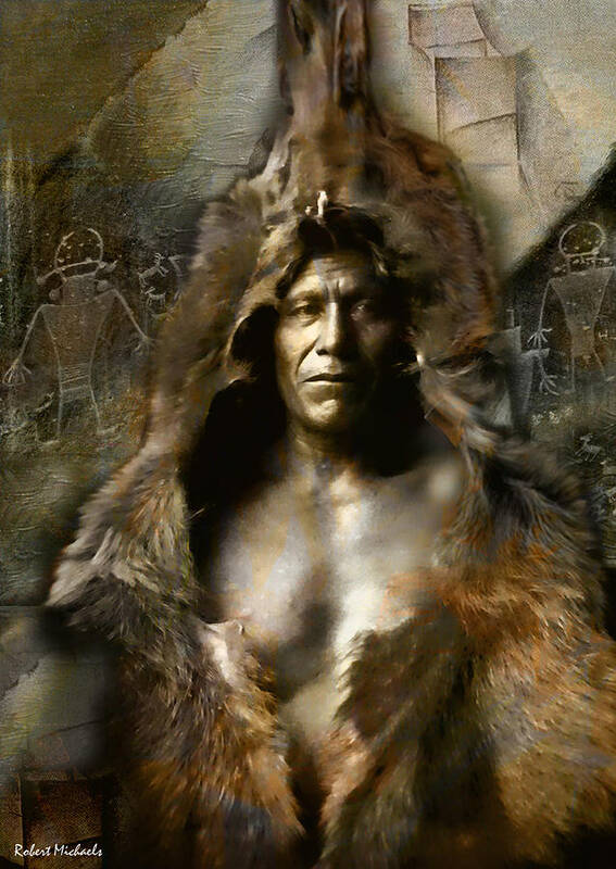 Native American Poster featuring the photograph Bear's Belly by Robert Michaels