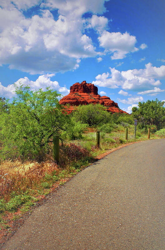 Sedona Poster featuring the photograph Road to Bell Rock in Sedona by Ola Allen