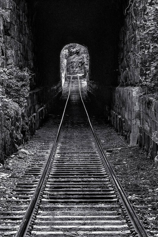 Bellows Falls Vermont Poster featuring the photograph Bellows Falls Train Tunnel by Tom Singleton