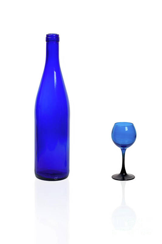 Alcohol Poster featuring the photograph Blue #2438 by Andrey Godyaykin