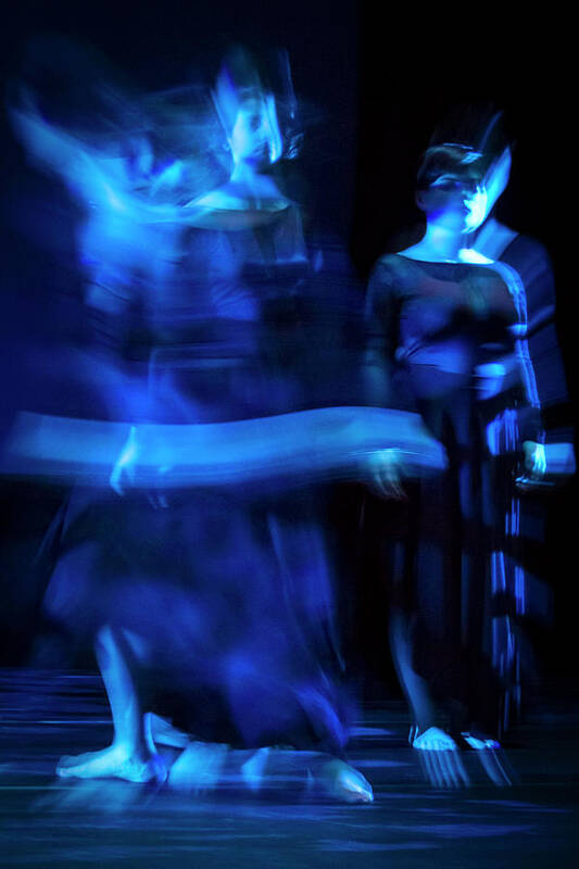 Dance Poster featuring the photograph Blue Dance by Frederic A Reinecke
