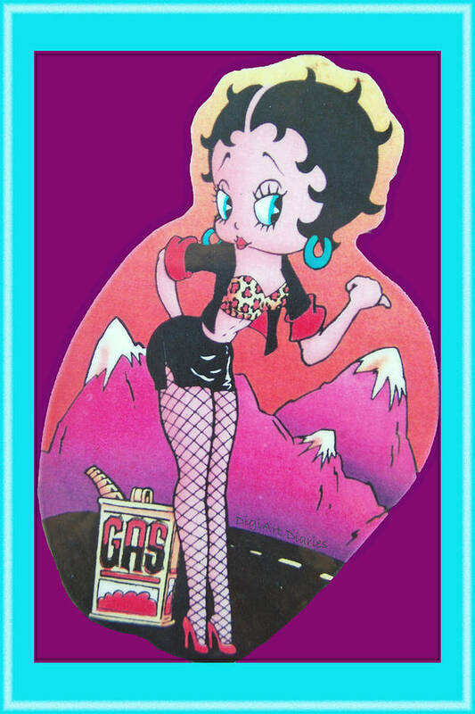 Betty Boop Poster featuring the digital art Boop Oop A Doop by DigiArt Diaries by Vicky B Fuller