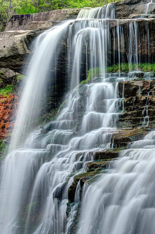 Cuyahoga Valley National Park Poster featuring the photograph Brandywine Falls Cascade by Matt Hammerstein