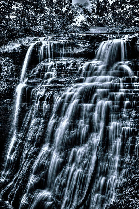 Ohio Cuyohoga Valley National Park Poster featuring the photograph Brandywine Falls from Mid-Level by Roger Passman