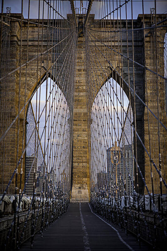 Bridge Poster featuring the photograph Brooklyn Bridge by Ryan Smith