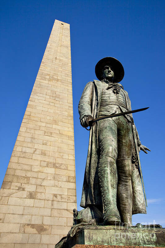 Boston Poster featuring the photograph Bunker Hill Memorial by Brian Jannsen