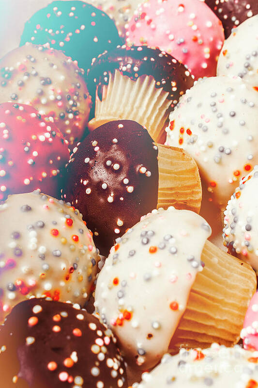 Confectionery Poster featuring the photograph Cakes of confection by Jorgo Photography