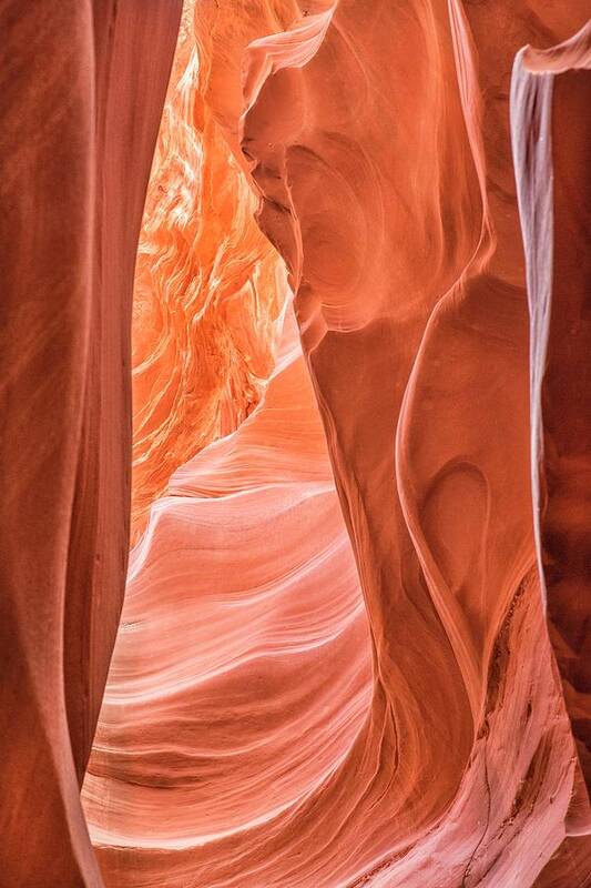 Antelope Canyon Poster featuring the photograph Canyon textures by Jeanne May